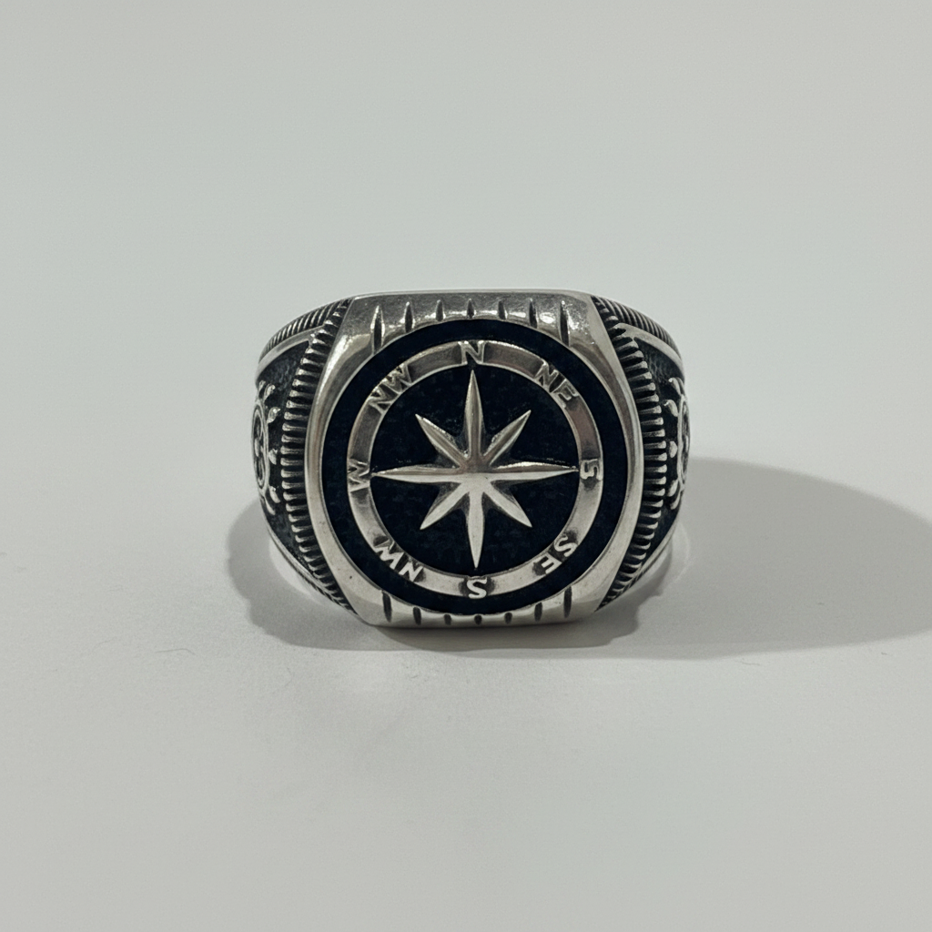 Nautical Compass - White